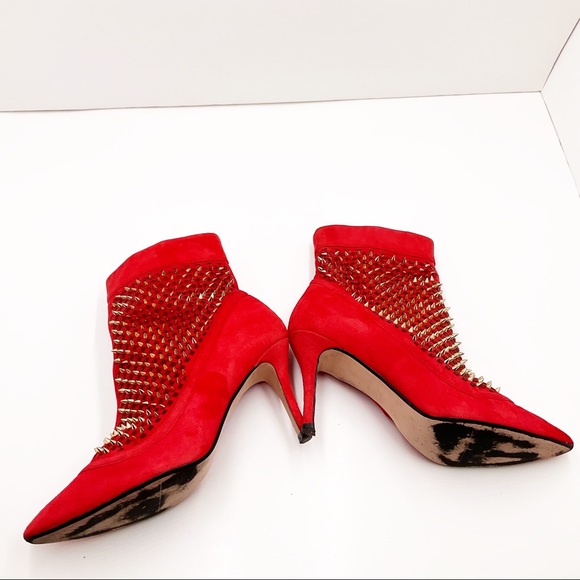 {ZARA} Suede Studded Ankle Boots - Picture 11 of 16